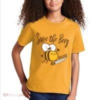 Funny Save The Bees Or Else Kids T-Shirt thumb 2