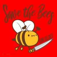Funny Save The Bees Or Else Santa Hat thumb 1