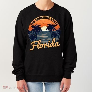 Florida Sunset Throwback Design Women's Sweatshirt