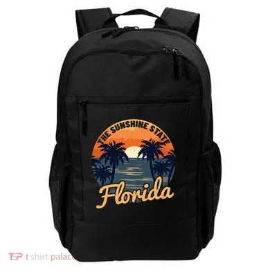 Florida Sunset Throwback Design Backpack