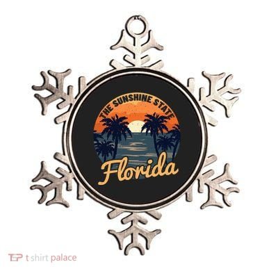 Florida Sunset Throwback Design Ornament