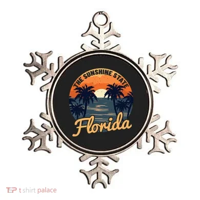 Florida Sunset Throwback Design Ornament
