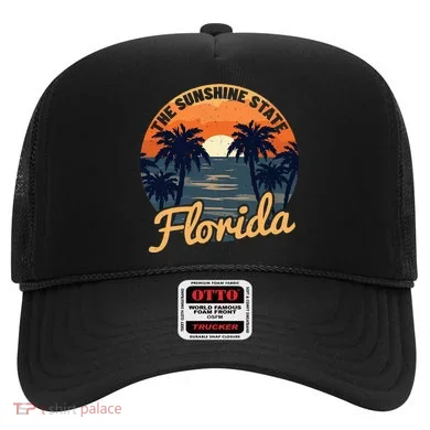 Florida Sunset Throwback Design Hat