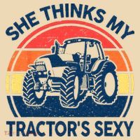 Farm She Thinks My Tractors Sexy Men Gift Funny Farmer Tote Bag thumb 4