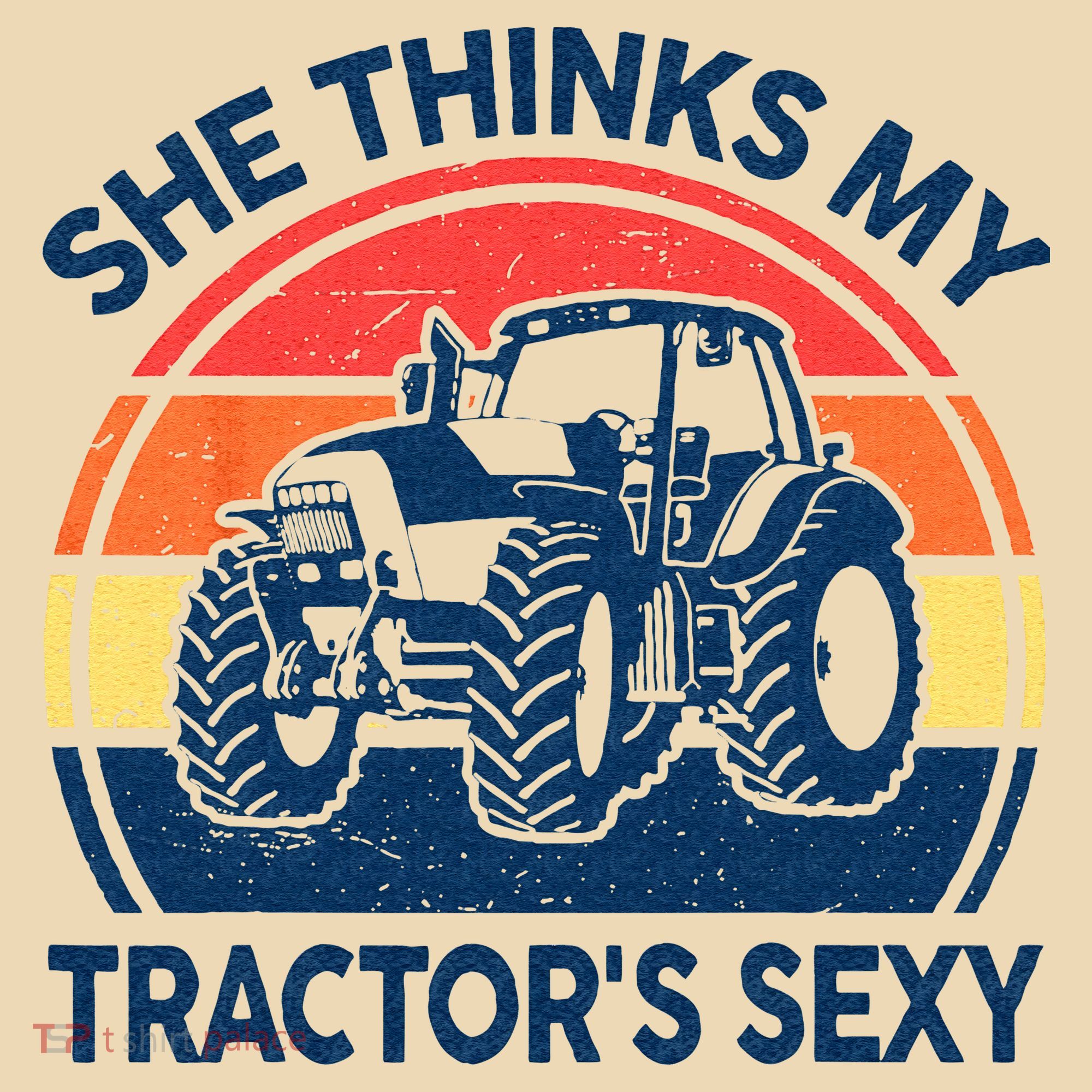 Farm She Thinks My Tractors Sexy Men Gift Funny Farmer Tote Bag