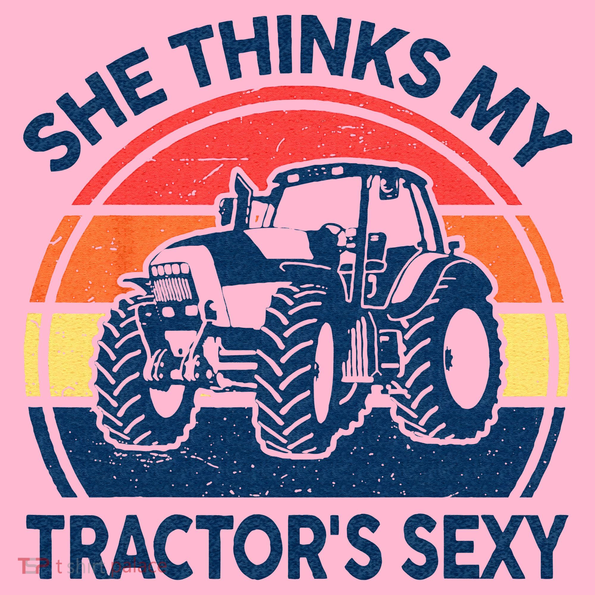 Farm She Thinks My Tractors Sexy Men Gift Funny Farmer Coaster