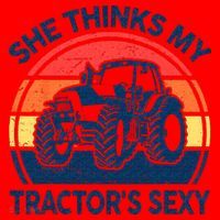 Farm She Thinks My Tractors Sexy Men Gift Funny Farmer Santa Hat thumb 1