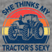 Farm She Thinks My Tractors Sexy Men Gift Funny Farmer Toddler Hoodie thumb 2