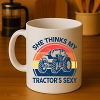 Farm She Thinks My Tractors Sexy Men Gift Funny Farmer Coffee Mug thumb 4