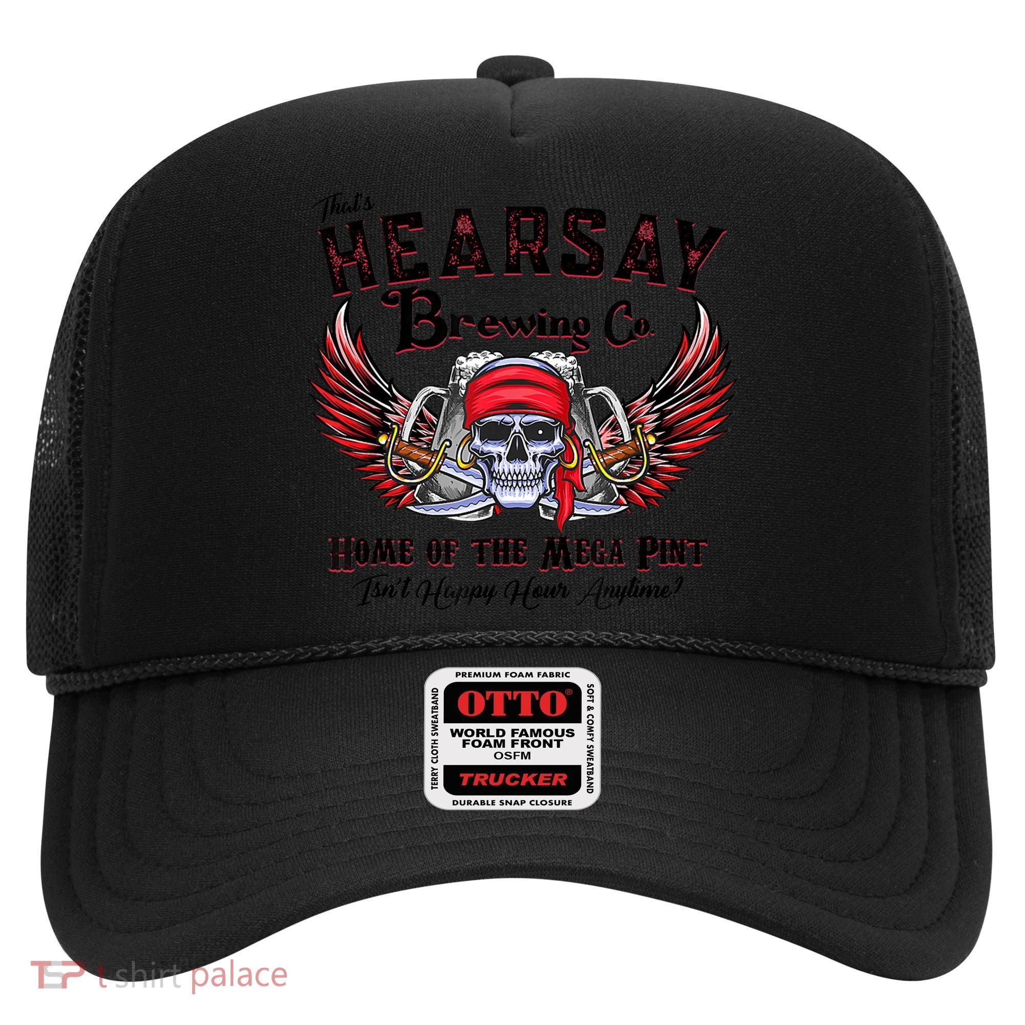 Funny Skull That's Hearsay Brewing Co Home Of The Mega Pint Hat