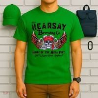 Funny Skull That's Hearsay Brewing Co Home Of The Mega Pint T-Shirt thumb 6