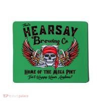Funny Skull That's Hearsay Brewing Co Home Of The Mega Pint Mousepad thumb 0