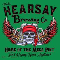 Funny Skull That's Hearsay Brewing Co Home Of The Mega Pint Mousepad thumb 1
