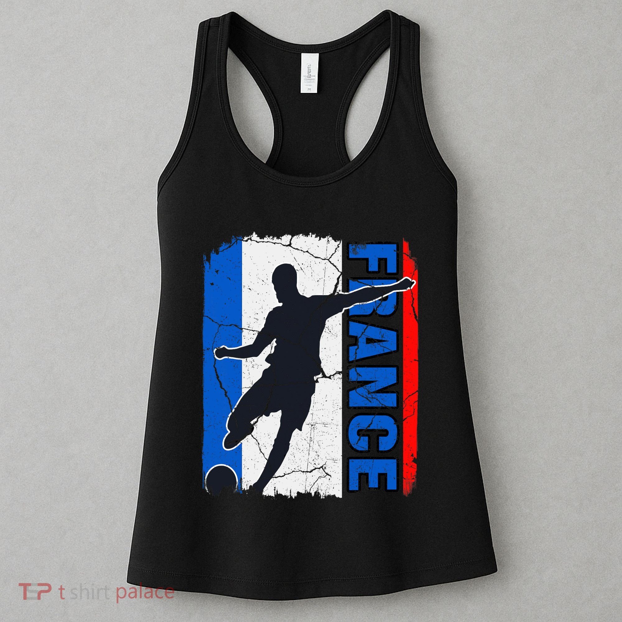 France Soccer Team French Flag Jersey Football Fans Women's Tank Top