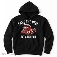 Funny Save The Reef Eat A Lionfish Cute Sea Rock Diver Gift Hoodie thumb 0
