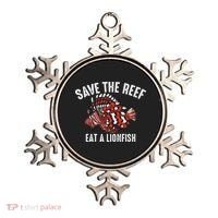 Funny Save The Reef Eat A Lionfish Cute Sea Rock Diver Gift Ornament thumb 0