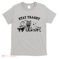 Funny Stay Trashy Raccoons Opossums Possums Animals Lover T-Shirt thumb 0
