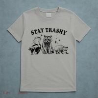 Funny Stay Trashy Raccoons Opossums Possums Animals Lover T-Shirt thumb 5