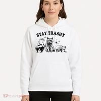 Funny Stay Trashy Raccoons Opossums Possums Animals Lover Hoodie thumb 5