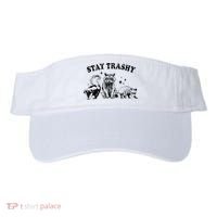 Funny Stay Trashy Raccoons Opossums Possums Animals Lover Visor thumb 0