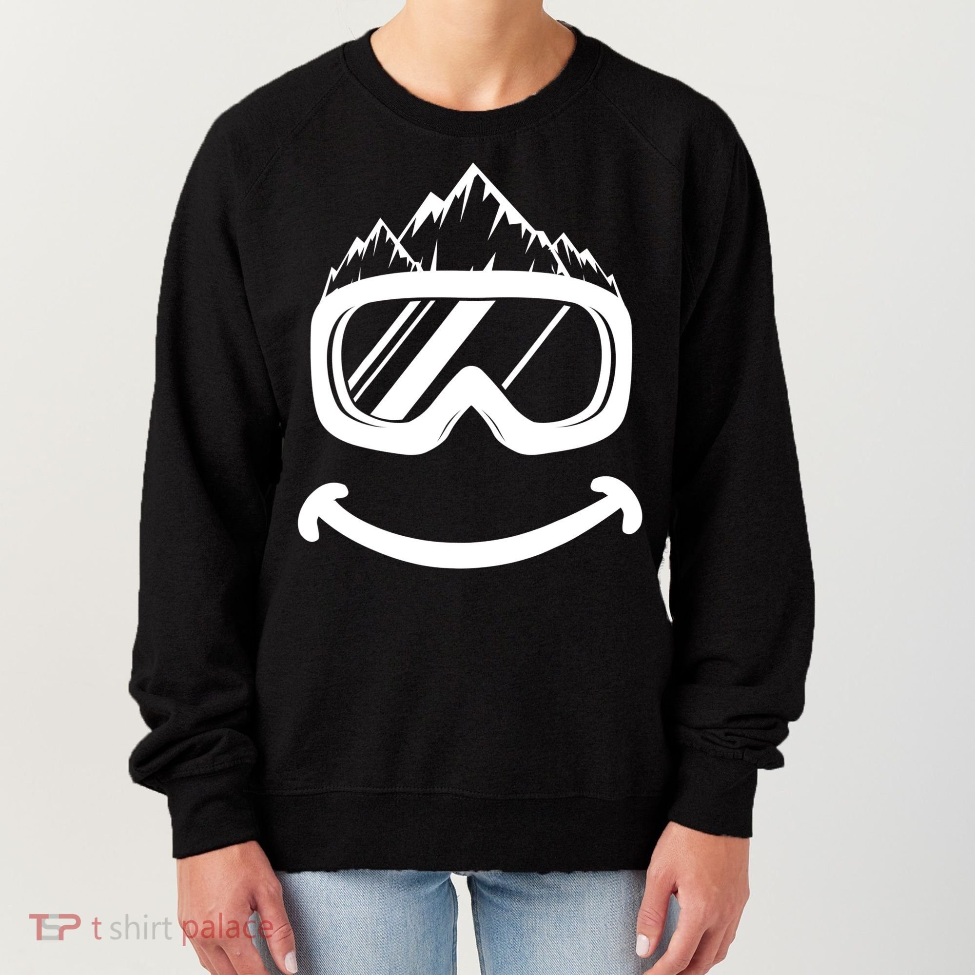 Fun Ski Tee Skiing Gift Idea Funny Snowboard Gift Women's Sweatshirt