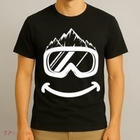Fun Ski Tee Skiing Gift Idea Funny Snowboard Gift T-Shirt thumb 3