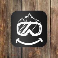 Fun Ski Tee Skiing Gift Idea Funny Snowboard Gift Coaster thumb 0