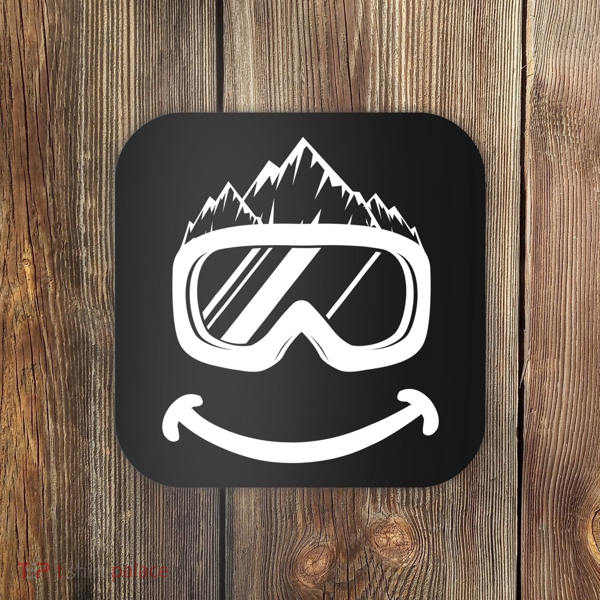 Fun Ski Tee Skiing Gift Idea Funny Snowboard Gift Coaster
