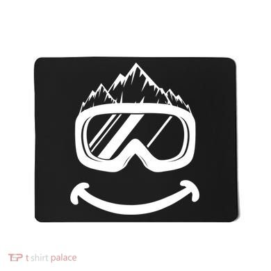 Fun Ski Tee Skiing Gift Idea Funny Snowboard Gift Mousepad