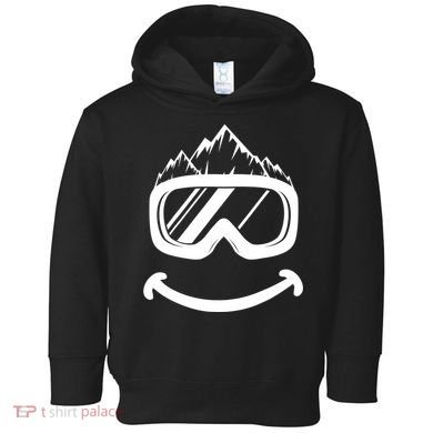 Fun Ski Tee Skiing Gift Idea Funny Snowboard Gift Toddler Hoodie