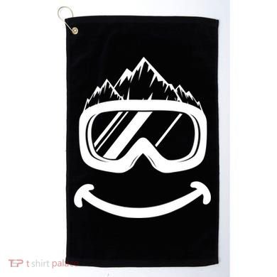 Fun Ski Tee Skiing Gift Idea Funny Snowboard Gift Golf Towel