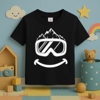 Fun Ski Tee Skiing Gift Idea Funny Snowboard Gift Toddler T-Shirt thumb 3