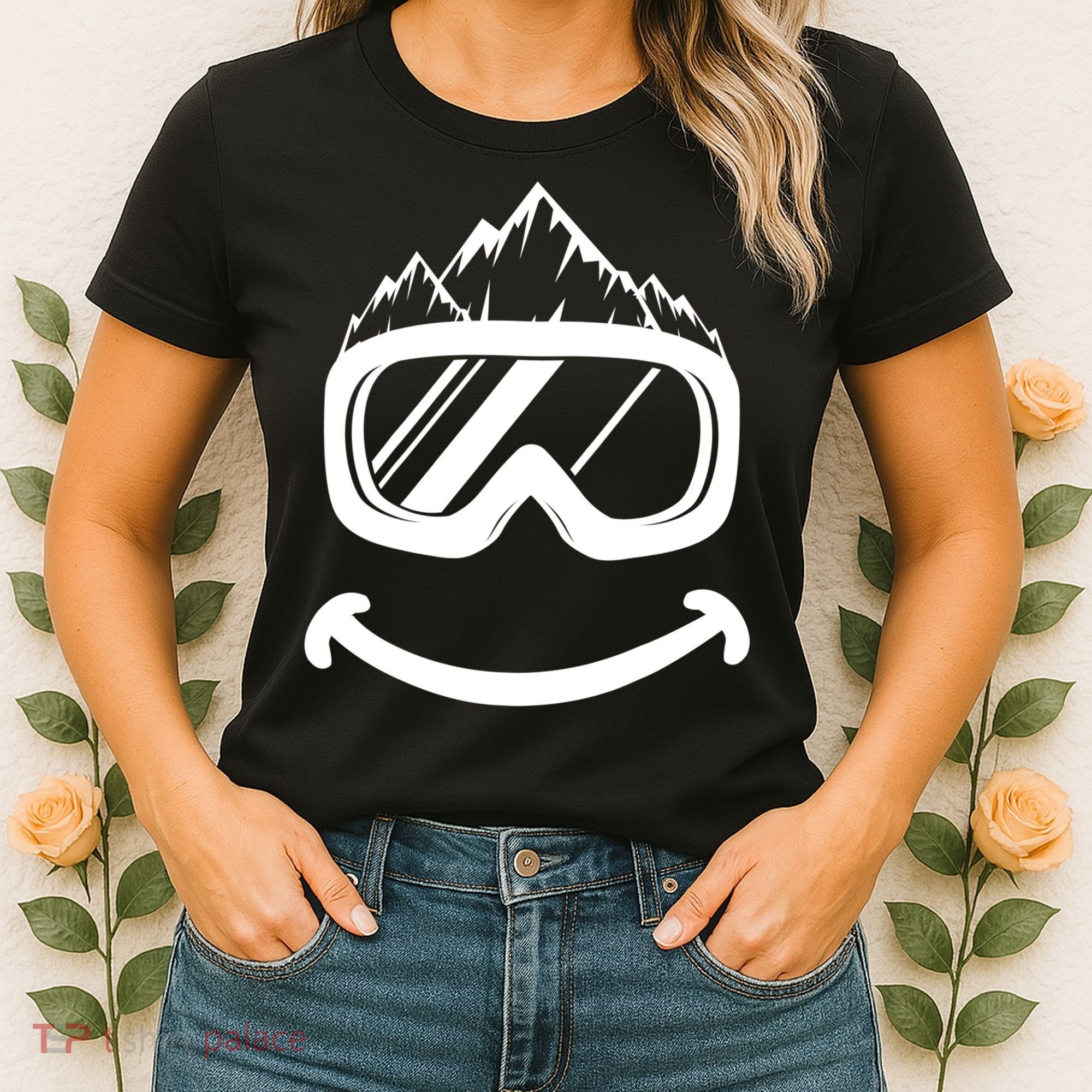 Fun Ski Tee Skiing Gift Idea Funny Snowboard Gift Women's T-Shirt