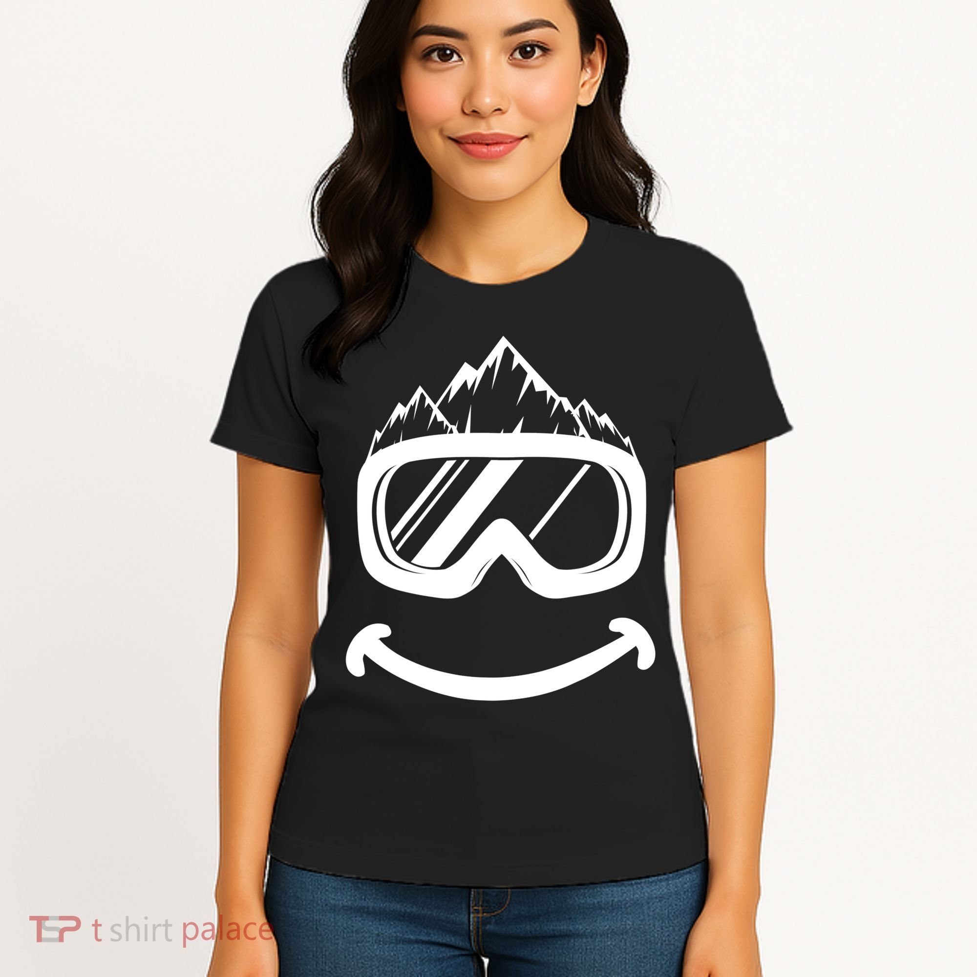 Fun Ski Tee Skiing Gift Idea Funny Snowboard Gift Women's T-Shirt