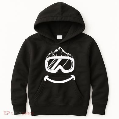 Fun Ski Tee Skiing Gift Idea Funny Snowboard Gift Kids Hoodie