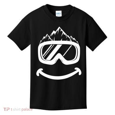 Fun Ski Tee Skiing Gift Idea Funny Snowboard Gift Kids T-Shirt