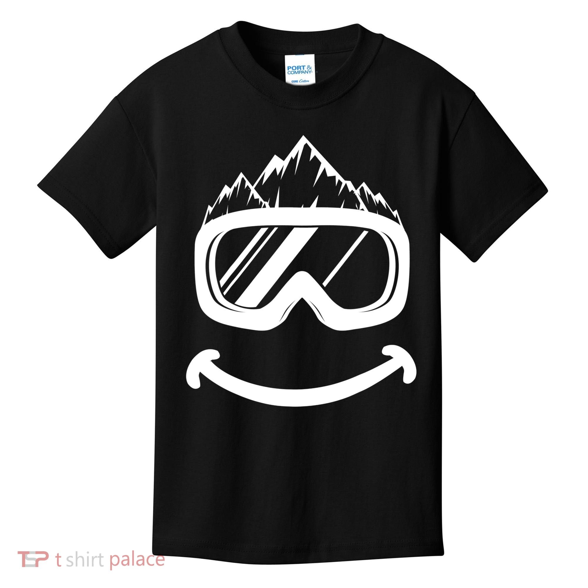 Fun Ski Tee Skiing Gift Idea Funny Snowboard Gift Kids T-Shirt