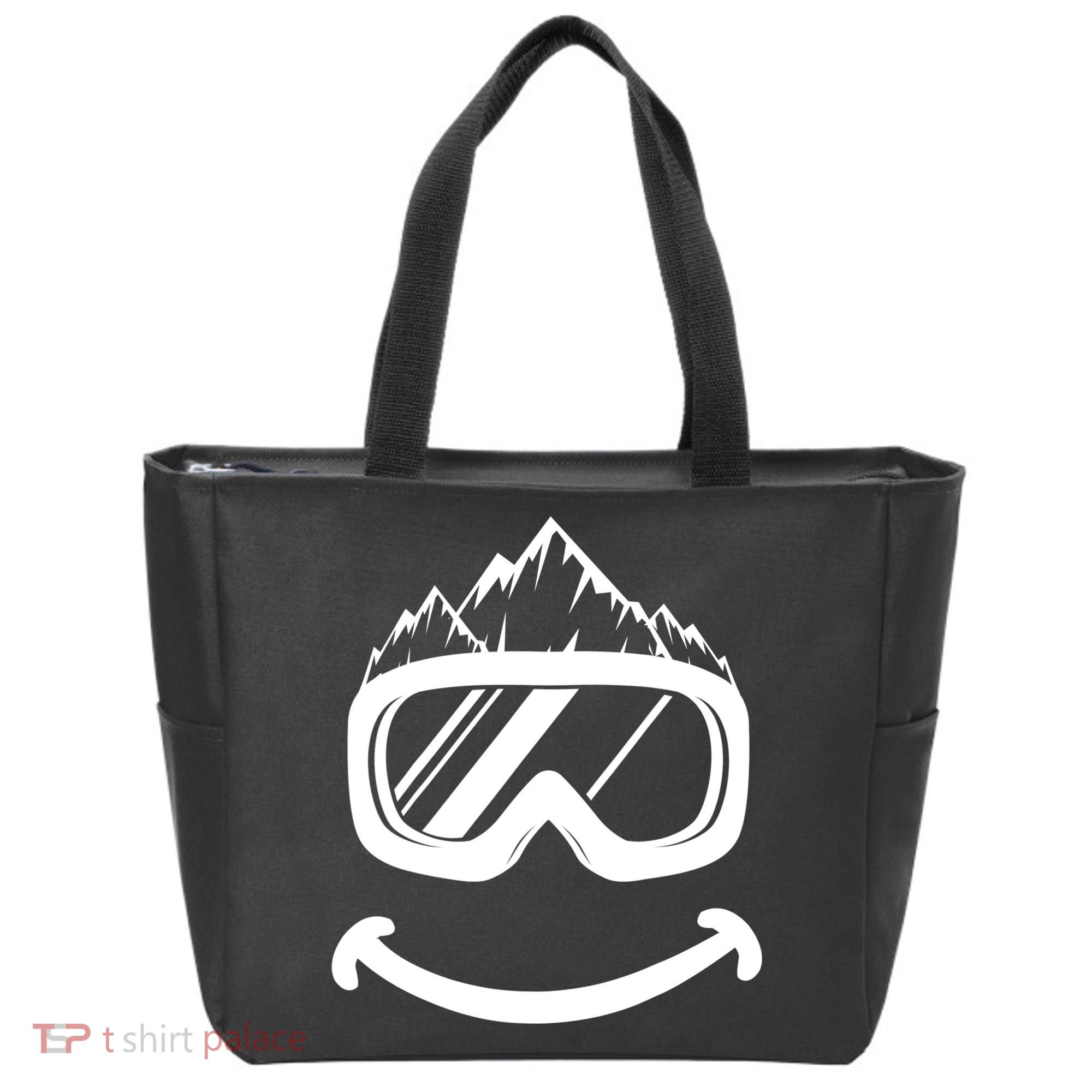 Fun Ski Tee Skiing Gift Idea Funny Snowboard Gift Tote Bag