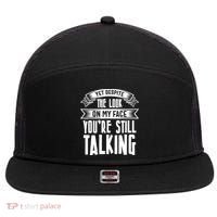 Funny Sarcasm Tee, Sarcastic Humor, Antisocial Humor 7 Panel Mesh Trucker Snapback Hat thumb 0