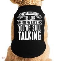 Funny Sarcasm Tee, Sarcastic Humor, Antisocial Humor Doggie Tank thumb 0