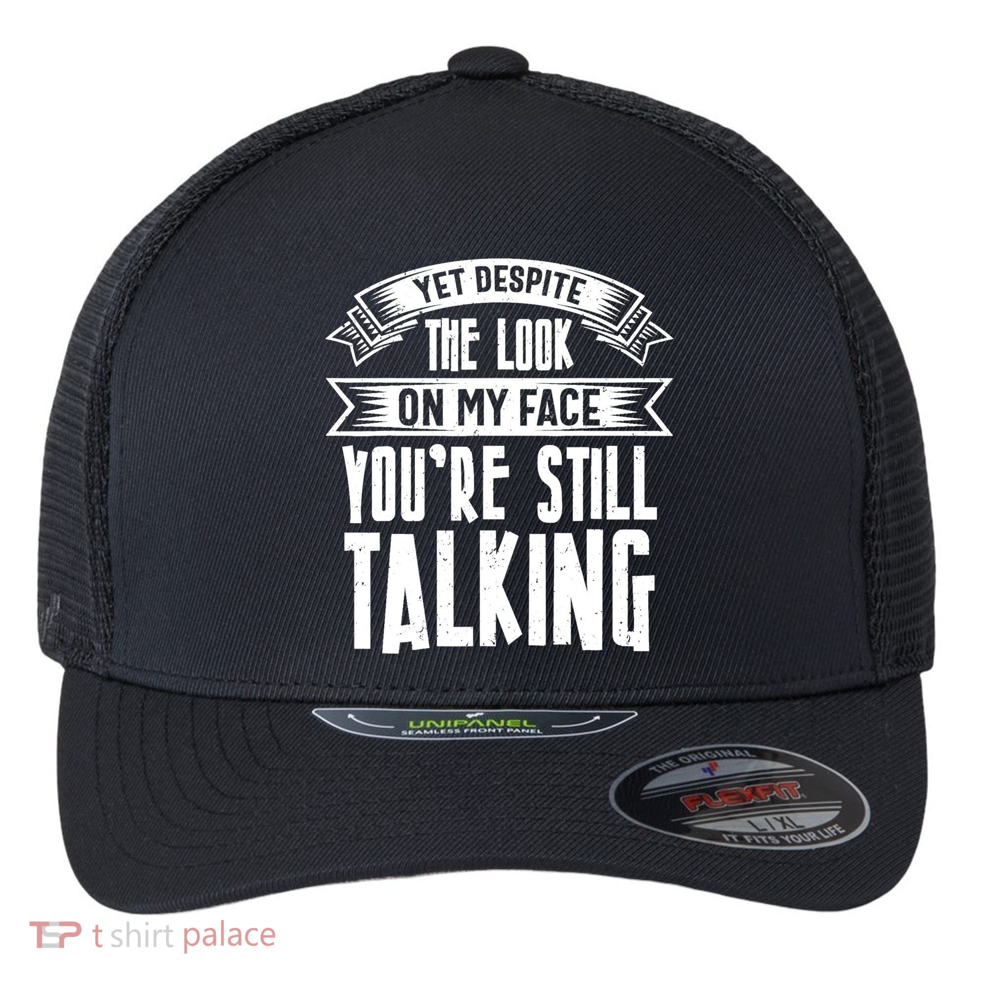 Funny Sarcasm Tee, Sarcastic Humor, Antisocial Humor Flexfit Unipanel Trucker Cap