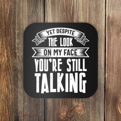 Funny Sarcasm Tee, Sarcastic Humor, Antisocial Humor Coaster