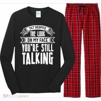 Funny Sarcasm Tee, Sarcastic Humor, Antisocial Humor Long Sleeve Pajama Set thumb 0