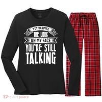 Funny Sarcasm Tee, Sarcastic Humor, Antisocial Humor Women's Long Sleeve Flannel Pajama Set  thumb 0