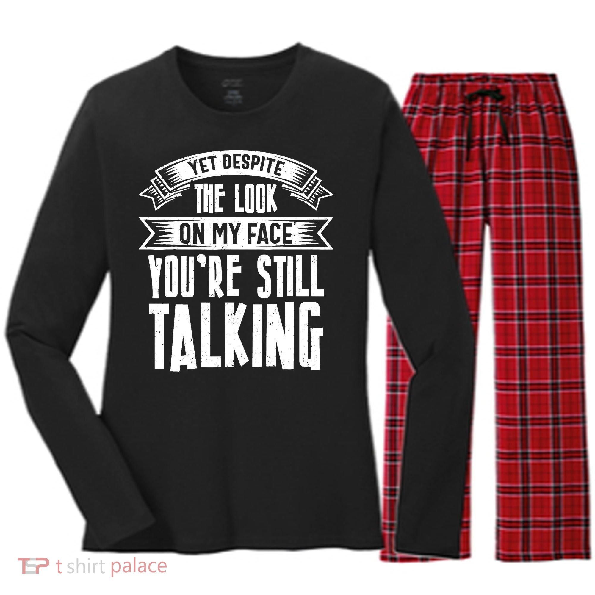 Funny Sarcasm Tee, Sarcastic Humor, Antisocial Humor Women's Long Sleeve Flannel Pajama Set 