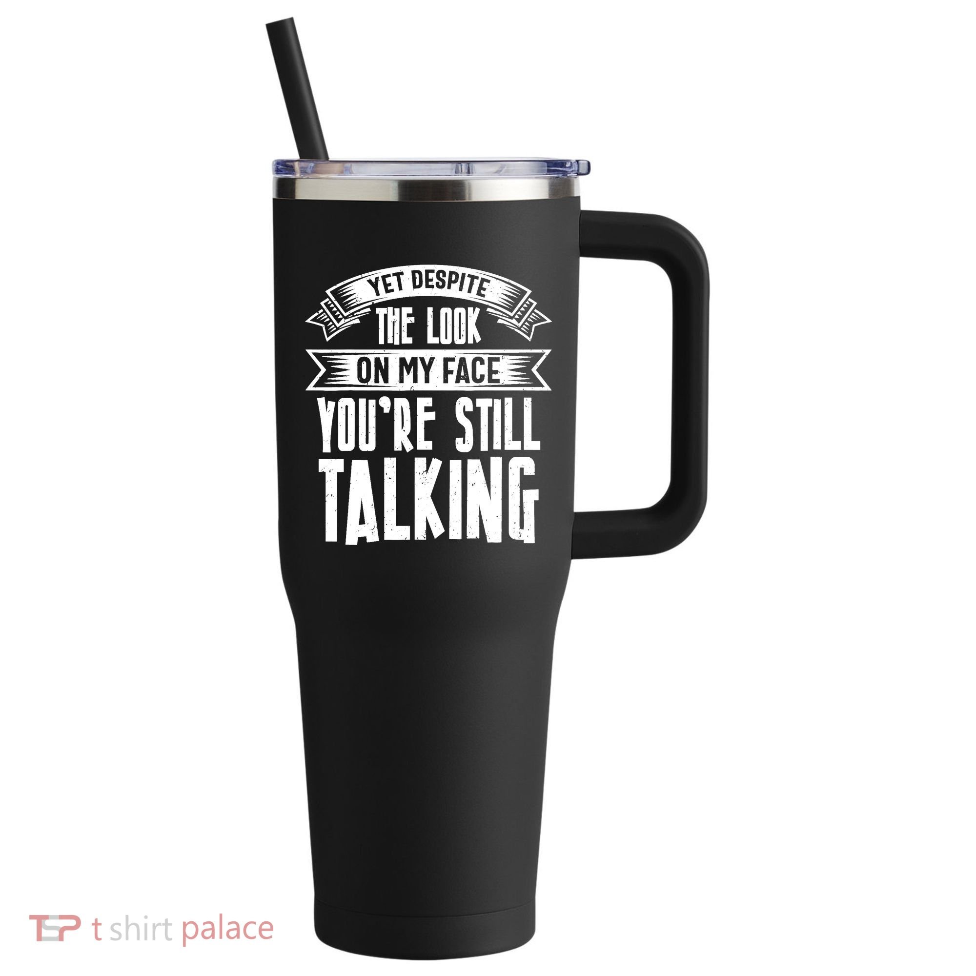 Funny Sarcasm Tee, Sarcastic Humor, Antisocial Humor 40oz Vacuum Insulated Stainless Steel Travel Tumbler