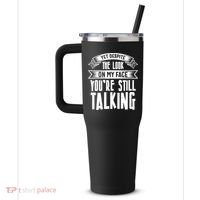 Funny Sarcasm Tee, Sarcastic Humor, Antisocial Humor 40oz Vacuum Insulated Stainless Steel Travel Tumbler thumb 2