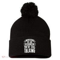 Funny Sarcasm Tee, Sarcastic Humor, Antisocial Humor Pom Pom 12in Knit Beanie thumb 0
