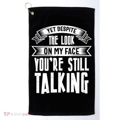 Funny Sarcasm Tee, Sarcastic Humor, Antisocial Humor Golf Towel
