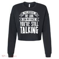 Funny Sarcasm Tee, Sarcastic Humor, Antisocial Humor Cropped Pullover Crew thumb 0